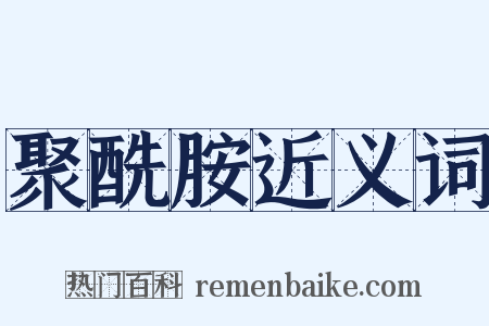 聚酰胺近义词是什么意思的图片